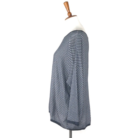Eileen Fisher Striped Knit Oversize Sweater XL - Picture 2 of 7